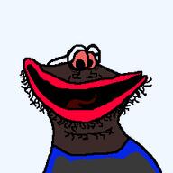 beard glasses globox jakparty_soy posted_it_again_award red_eyes red_lips stubble trend:jartycuck trend:slopjak variant:globox_soyjak // 256x256 // 3.7KB