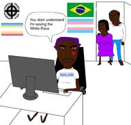 brazil computer flag flag:brazil flag:minor_attracted_person flag:transgender_pride_flag glasses map_(pedophile) pedophile purple_hair slopjack sophia_ricetto soyjak subvariant:chudjak_front tranny variant:chudjak // 2250x2144 // 432.5KB