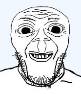 big_eyes forehead_lines series:fusionjaks smile splice stubble subvariant:jerome teeth_showing variant:markiplier_soyjak // 1035x1200 // 21.6KB