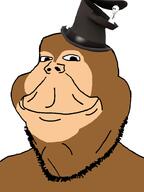 animal closed_mouth clothes demoman_(tf2) hat monkey smile soyjak stubble subvariant:henry variant:gapejak // 700x933 // 86.4KB