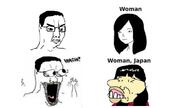 angry arm asian closed_mouth eyes_popping glasses hair hand hands_up japan merge open_mouth soyjak stubble subvariant:waow text thing_japanese variant:chudjak variant:soyak waow // 680x383 // 104.5KB