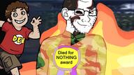 Aaron_Bushnell award died_for_nothing_award full_body grin shortfatotaku thumbnail variant:soyak youtube // 1280x720 // 131.6KB