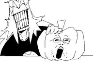 binej_yeah clenched_teeth closed_mouth clothes glasses grin hair long_hair newgrounds oekaki open_mouth pumpkin soyjak stubble variant:unknown // 369x260 // 5.6KB