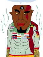 Warrior-Z(user) afghanistan asian batman bbc bnwo buff chains cobsontalks commie communism faggot flag flag:afghanistan flag:india flag:iraq flag:norway flag:transgender_pride_flag fnf friday_night_funkin' gay genre_defining hammer_and_sickle hello_my_name_is_(sticker) iraq islam kratos meta:revjak mudslim mudslime muscles muscular_male name_tag namefags nigger norway pajeet pisslam queen_of_spades red_star revjak rule34 shitskin slopjak smile smirk smug speech_bubble speech_bubble_empty stinky subvariant:chudjakTALKS subvariant:chudjak_front subvariant:mexiaryan sweating taliban tranny trans variant:chudjak // 431x571 // 131.2KB