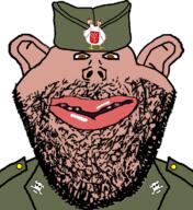 animal army brown_skin chetniks collar eagle medal military_uniform mutt ribbon sajkaca serbia serbian shitskin skull skull_and_bones subvariant:impish_amerimutt uniform variant:impish_soyak_ears // 670x730 // 255.7KB