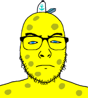 blue_eyes clothes employee fry_cook glasses hat looking_at_you slave sponge spongebob_squarepants variant:uncjak wagie white_background worker yellow_skin // 800x889 // 16.0KB