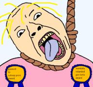 Shitty_edit ack award brimstone gen_beta hanging lilycuck op_is_a_retarded_lazy_faggot_for_not_tagging_his_own_shit open_mouth pink_shirt retarded teeth variant:bernd yellow_hair // 768x719 // 36.0KB