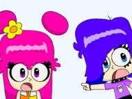 arm blue_eyes blue_hair cartoon cartoon_network clothes hand hi_hi_puffy_amiyumi meta:nas onuki_ami open_mouth pink_eyes pink_hair pointing puffy_amiyumi soy_parody variant:two_pointing_soyjaks white_skin yoshimura_yuki // 1034x773 // 363.9KB