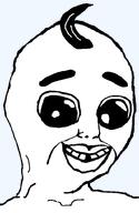 baby deformed hair half_open_mouth missing_teeth series:kidjaks smile soyjak subvariant:charlie template transparent_background variant:chudjak // 530x814 // 17.1KB