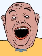 1776 amerimutt black_sclera clothes ear flag flag:new_jersey hair new_jersey open_mouth plow red_shirt soyjak state stubble teeth text transparent_background united_states variant:alicia // 418x555 // 22.5KB