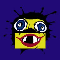 baby blue_eyes deformed klasky_csupo red_lips smile soyjak splatter subvariant:jacobson variant:a24_slowburn_soyjak yellow_skin // 700x700 // 11.0KB