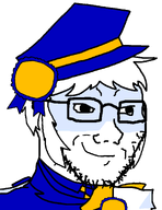 award awardsan clothes glasses hat smile stubble troonslop variant:soyak white_hair // 1051x1360 // 77.5KB