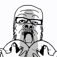 animated big_breasts breasts glasses hand mustache nsfw open_mouth penis shadow shaking soyjak stubble tongue variant:a24_slowburn_soyjak // 480x480 // 145.8KB
