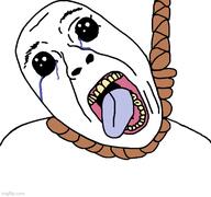 ack crying dead hanging imgflip.com noose oh_my_god_she_is_so_attractive open_mouth rope soyjak suicide template tongue variant:bernd yellow_teeth // 533x500 // 50.2KB