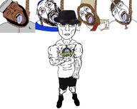 ack atheism atom brown_skin christianity crucifixion deity fedora god hammer helmet horned_helmet i_fucking_love_science islam jesus judaism necklace open_mouth paganism rope subvariant:unbotheredchud suicide variant:bernd white_skin // 3464x2756 // 973.5KB