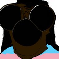 brown_troonjak distorted hair open_mouth slopjak soyjak tranny transgender_flag variant:unknown // 1000x1000 // 403.8KB