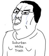 angry clothes crying glasses hair open_mouth soyjak text variant:chudjak // 625x720 // 121.3KB