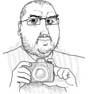 camera closed_mouth clothes ear glasses hair hand holding_camera holding_object soyjak stubble variant:unknown // 1900x2000 // 231.9KB