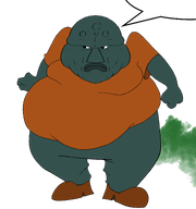 bald blue_skin brap clothes fat meta:namefags speech_bubble subvariant:brapping_trevorcreature subvariant:mexibrap trend:slopjak trevor(user) variant:disgusting_trevorcreature variant:meximutt // 2500x2663 // 636.7KB