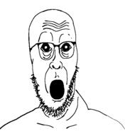 glasses mouth_open stephen_colbert stubble surprised variant:Cobbert // 518x565 // 20.1KB