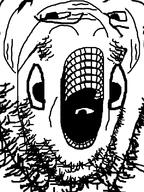 abstract open_mouth soyjak stubble teeth variant:gapejak // 600x800 // 22.4KB