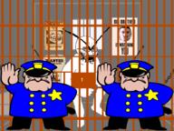 angry animated bloodshot_eyes clothes crying dance full_body glasses hat jail police poster rage_comic selfish_little_fuck soyjak stubble tommy_parky trollface utubetrollspolice variant:cryboy_soyjak white_skin // 1024x768 // 3.0MB