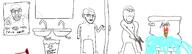 4soyjaks angry arm bald blood bloodshot_eyes closed_mouth door ear faucet fingerboy firearm full_body glasses gun holding_object mirror ms_paint mustache nipple nosebleed plunger pointing pointing_at_viewer poster scared sink soap stretched_chin stretched_mouth stubble subvariant:feralrage subvariant:soyak_(concerned) subvariant:wholesome_soyjak text toilet variant:feraljak variant:gapejak variant:soyak water water_leak yellow_teeth // 2844x800 // 231.7KB