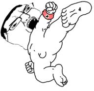 angry dragon_ball full_body naked nazism nsfw open_mouth penis shota soyjak swastika variant:chudjak // 697x673 // 131.9KB