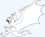 dragon foot glasses leg meta:tagme monster_hunter open_mouth rathalos stubble tail teeth wing // 1000x814 // 124.2KB