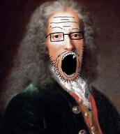 clothes edit glasses hair open_mouth painting stubble variant:gapejak voltaire white_skin wrinkles // 628x703 // 75.3KB