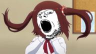animated anime glasses open_mouth soyjak stubble variant:gapejak // 500x281 // 424.7KB