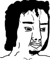 afro curly_hair depressed eyelids jail long_hair old patrick_crusius shooter subvariant:aged_chudjak variant:chudjak // 642x764 // 11.5KB