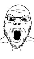 glasses merge mustache open_mouth soyjak stubble subvariant:fla24rt_slownburn_soyjak variant:a24_slowburn_soyjak variant:flartson // 409x715 // 34.3KB