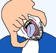 half-life headcrab open_mouth soyjak stubble tongue valve variant:bernd video_game // 768x719 // 29.8KB