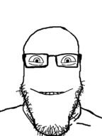 bald glasses stubble variant:cobson variant:markiplier_soyjak // 600x800 // 98.4KB