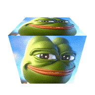 amphibian cube frog froglaugh laughing nas:pepe pepe_the_frog rotating // 250x250 // 765.7KB