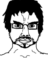 angry beard frown glasses goatee hair lips looking_at_you mustache stubble subvariant:chudjak_front variant:chudjak // 840x1000 // 21.7KB