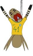 41 brasil brazil bug clothes hanging hrt nike open_mouth rope soyjak spider suicide text tshirt variant:bernd yellow_teeth // 902x1514 // 82.6KB