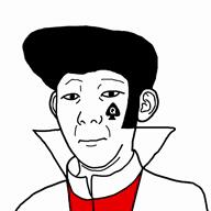 bbc closed_mouth clothes ear elvis_prestly hair kuz music music_parody pompadour queen_of_spades song soyjak tattoo variant:kuzjak video // 720x720, 101.9s // 4.8MB