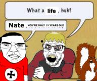 19 balding bloodshot_eyes nate old squirrel stubble subvariant:feralsquirrel tintin variant:chudjak variant:feraljak // 645x537 // 344.5KB