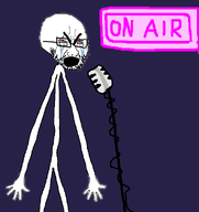 arm beard crying glasses microphone neon_sign slender standing subvariant:stickboy variant:soyak // 565x600 // 38.6KB