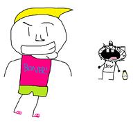 bottle chad chad_thundercock closed_mouth crying full_body glasses grin open_mouth soy soyjak stubble text variant:unknown virgin_vs_chad // 984x906 // 28.1KB