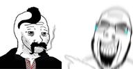 blur closed_eyes clothes crying ear glasses hand hohol laughing open_mouth pointing reaction soyjak stubble teeth text ukraine variant:cobson wojak zionism // 1080x558 // 284.9KB