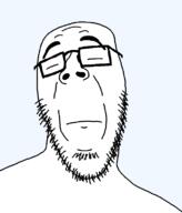 eyes_closed glasses looking_at_you mouth_closed sad soyjak stubble variant:jazzson variant:unknown // 675x789 // 15.2KB