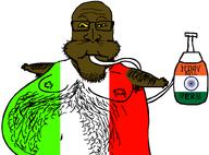 brown_skin cumflation flag:india flag:italy hairy hose hose_inflation india inflation_fetish italy liquid_inflation nipple shitskin soyjak stubble subvariant:neutralplier variant:markiplier_soyjak white_background yellow_sclera // 999x741 // 55.6KB
