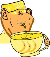 amerimutt banana clothes drinking drinking_straw glasses hat koot kuz maga mcdonalds sunglasses variant:impish_soyak_ears yellow // 843x962 // 149.4KB