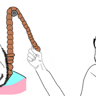 2soyjaks animated arm bloodshot_eyes crying dead flag glasses grin hair hand hanging holding_object makeup open_mouth purple_hair rope smile smirk soyjak spinning stubble suicide tongue tranny variant:cobson variant:feraljak yellow_teeth // 1000x437 // 59.6KB