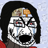 angry animated armor assassin's_creed bloodshot_eyes cape cesare_borgia closed_mouth clothes crying dance ezio_auditore_da_firenze glasses hair laughing meme multiple_soyjaks open_mouth persona rent_free sign soyjak stubble text thick_eyebrows variant:cobson variant:cryboy_soyjak // 1080x1012 // 476.0KB