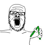 glasses greentext hand mustache open_mouth soyjak stubble variant:a24_slowburn_soyjak // 745x771 // 87.0KB