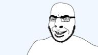 closed_mouth glasses smile soyjak stubble variant:cobson // 1920x1080 // 30.2KB